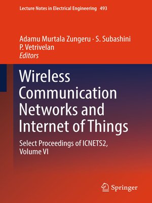 cover image of Wireless Communication Networks and Internet of Things